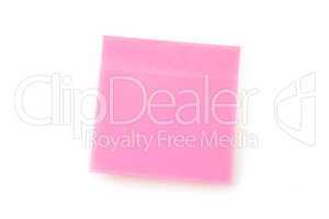 Pink adhesive note