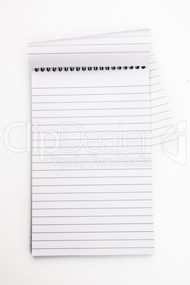 Empty notepad  sheet