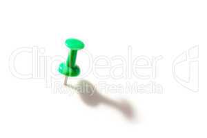 Green pushpin