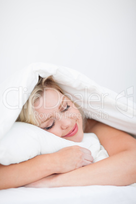 Young woman sleeping peacefully