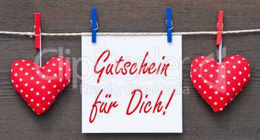 Gutschein für Dich !