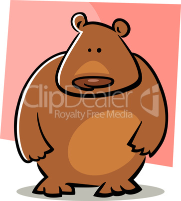 cartoon doodle of bear
