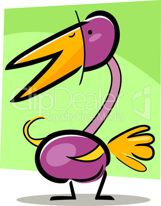 cartoon doodle of bird