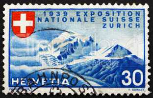 Postage stamp Switzerland 1939 Alpine Scenery