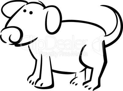 cartoon doodle of dog for coloring cartoon doodle of dog for coloring