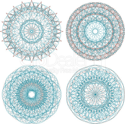 geometric seamless patterns. Vector backgrounds collection