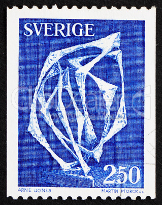 Postage stamp Sweden 1978 Space without Affiliation by Arne Jone