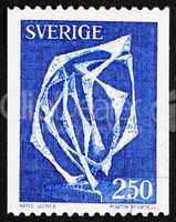 Postage stamp Sweden 1978 Space without Affiliation by Arne Jone