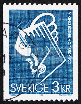 Postage stamp Sweden 1979 Scene from Diagonal Symphony by Viking