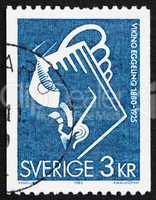 Postage stamp Sweden 1979 Scene from Diagonal Symphony by Viking