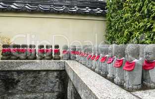 Row of stone statues