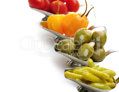 Pepper ,Olives And Tomatoes