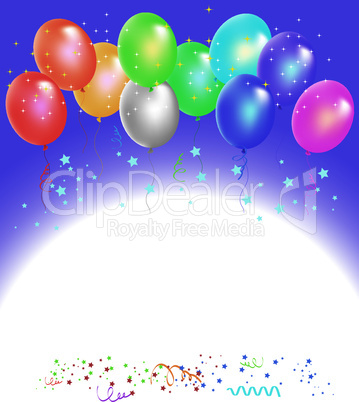 vector colorful balloons