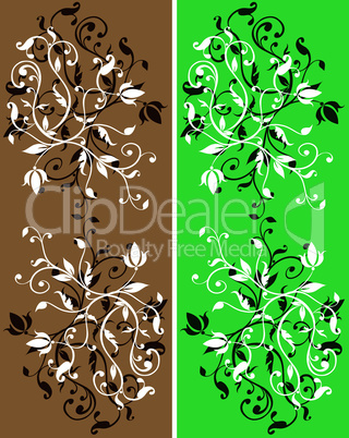 vector abstract floral backgrounds