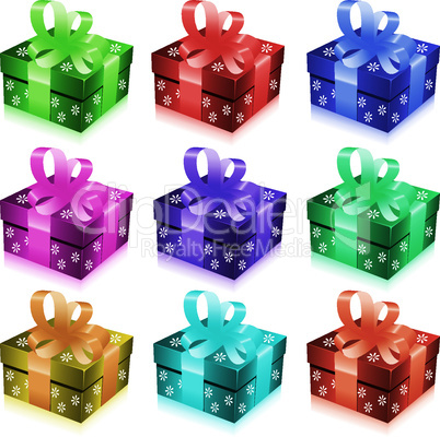 vector  gift boxes
