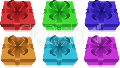 vector gift boxes