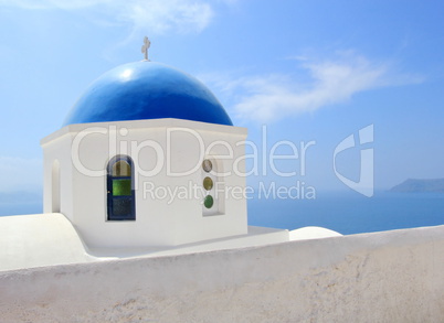 Greek orthodox church in Santorini island, Greece