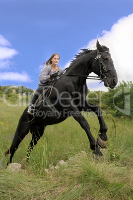 riding girl