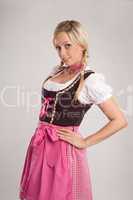 blond woman with dirndl