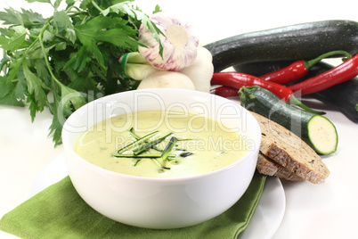 Zucchinicremesuppe