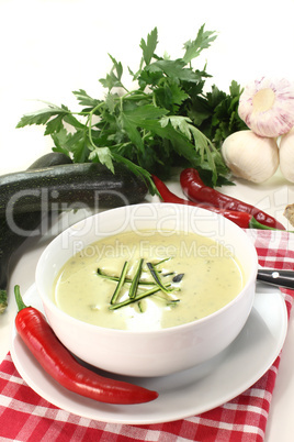 Zucchinicremesuppe