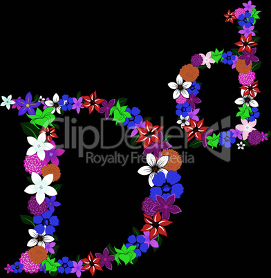 floral letter