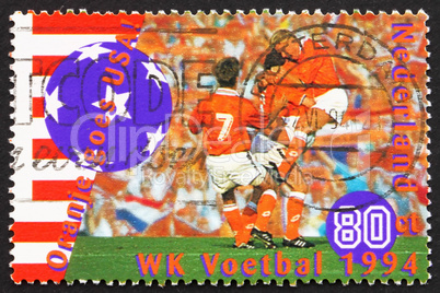 Postage stamp Netherlands 1994 World Cup Soccer Championships, U
