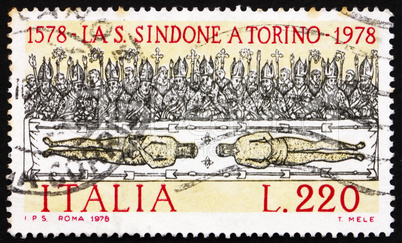 Postage stamp Italy 1978 shows Holy Shroud of Turin, by Giovanni