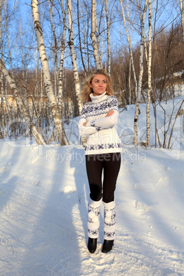 woman in winter clothes