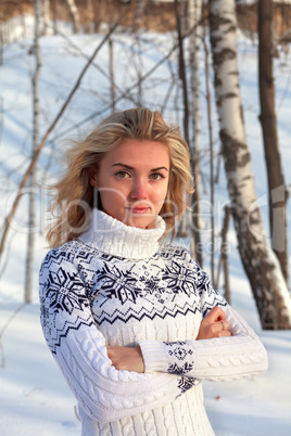 woman in winter clothes