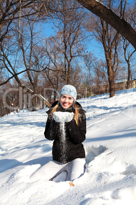 woman in winter clothes