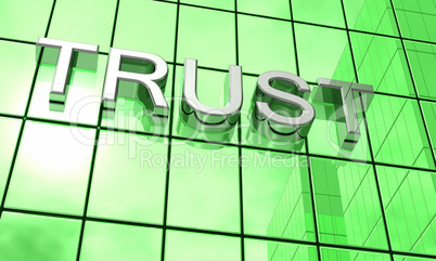Spiegelfassade Grün - Trust Konzept