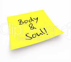 Notizzettel - Body & Soul