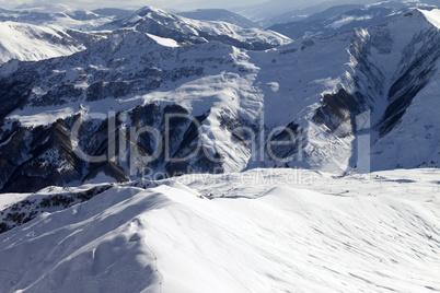 Ski slope for freeride