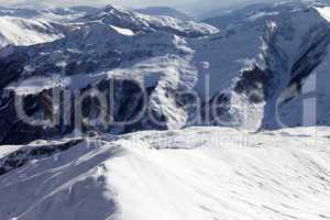 Ski slope for freeride