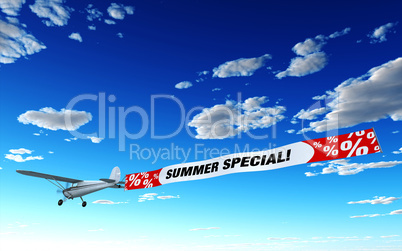 Flugzeug Werbung - Summer Special!