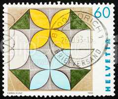 Postage stamp Switzerland 1993 Work No. 095 by Emma Kunz
