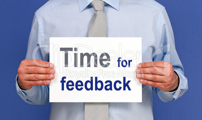 Time for feedback