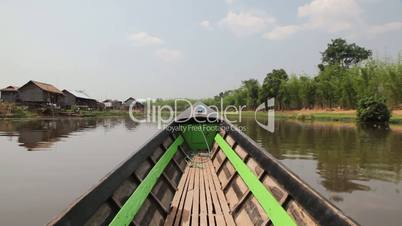 Boat on Inle lake , Myanmar