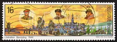 Postage stamp Belgium 1994 Liberation of Belgium