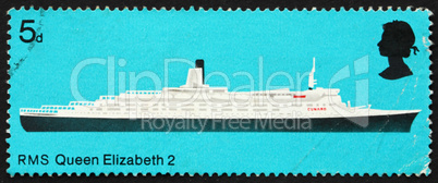 Postage stamp GB 1969 R.M.S. Queen Elizabeth 2, British Ship