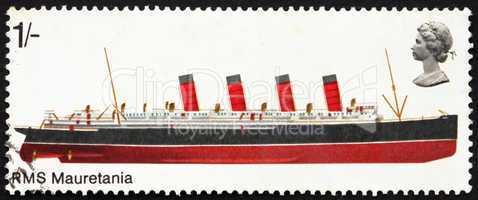 Postage stamp GB 1969 R.M.S. Mauretania, British Ship