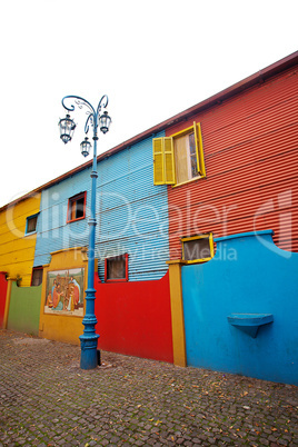 The colourful buildings of La Boca Buenos Aires Argentina