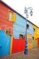 The colourful buildings of La Boca Buenos Aires Argentina