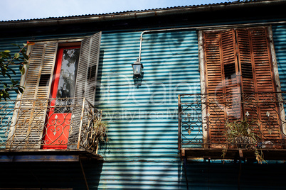 The colourful buildings of La Boca Buenos Aires Argentina