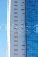 Beautiful modern office building against the blue sky