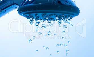 Shower Head with Droplet Water