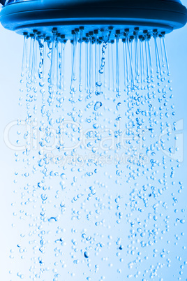 Shower Head with Droplet Water