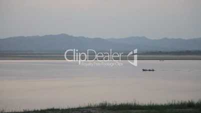 Boats on Irrawaddy River
