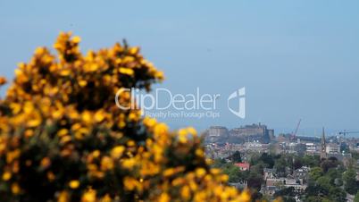 View of the castle in Edinburgh